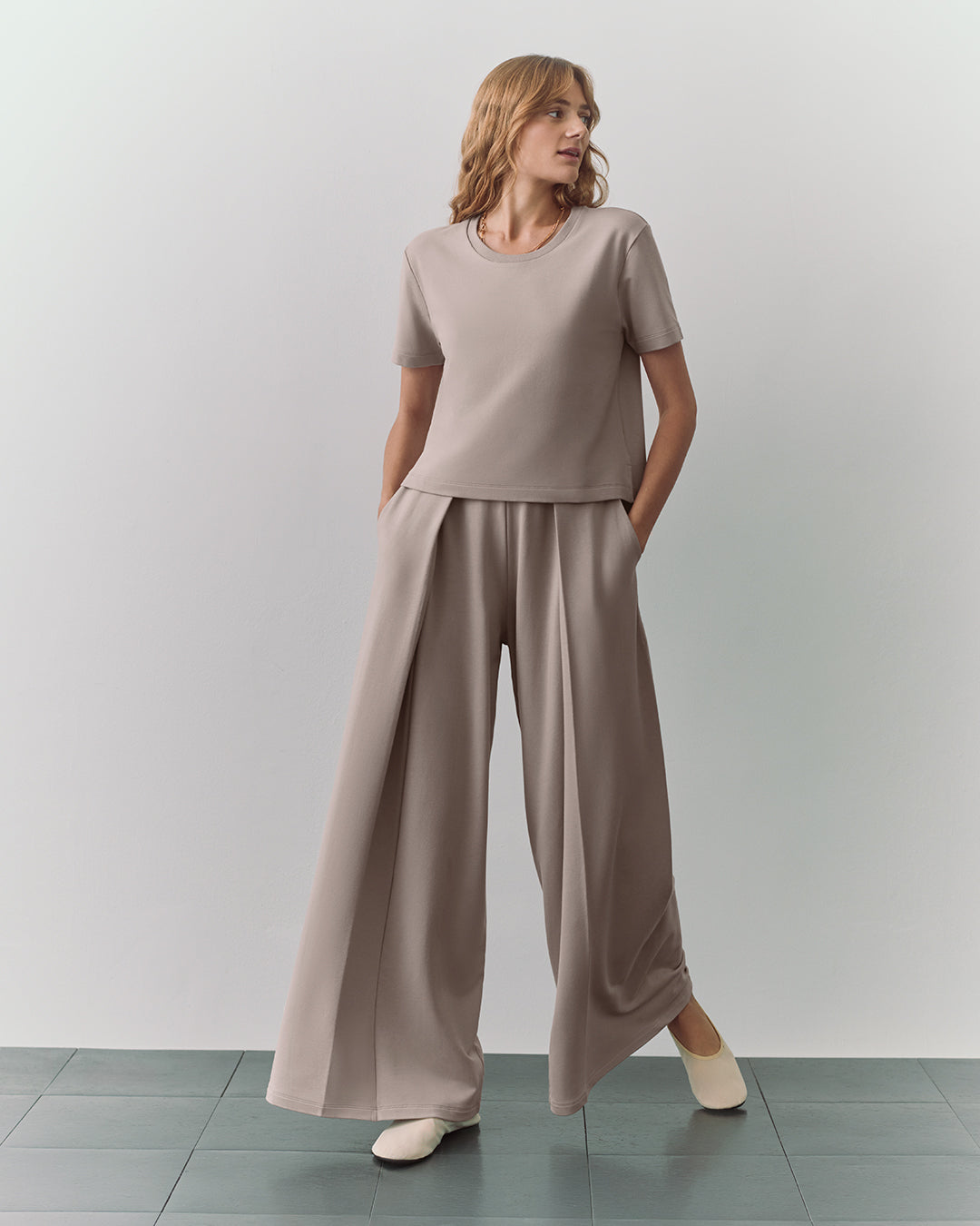 French Terry Cropped Tee