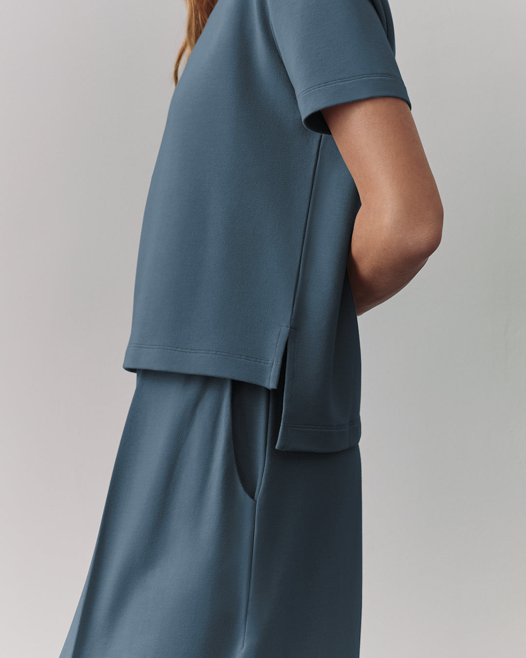 French Terry Cropped Tee