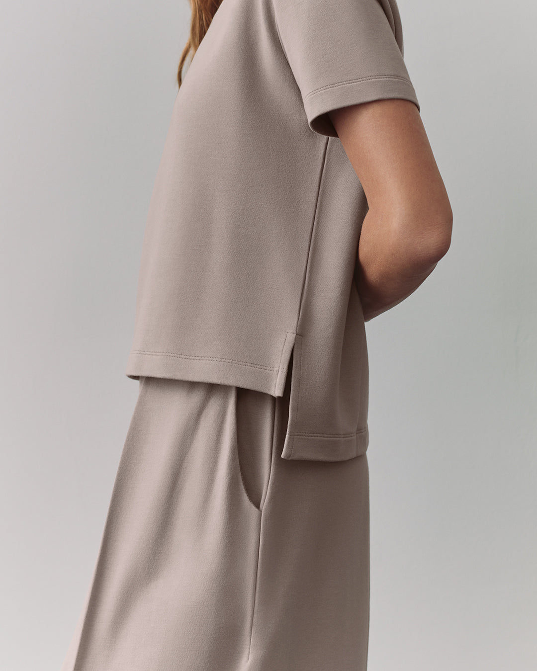 French Terry Cropped Tee