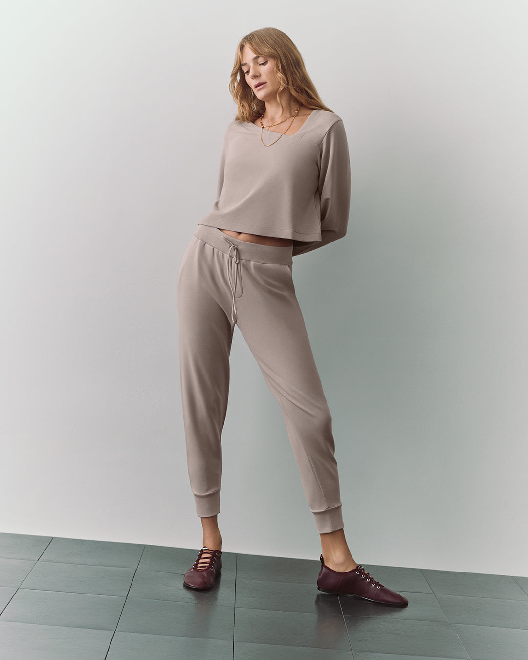 French Terry Tapered Lounge Pant