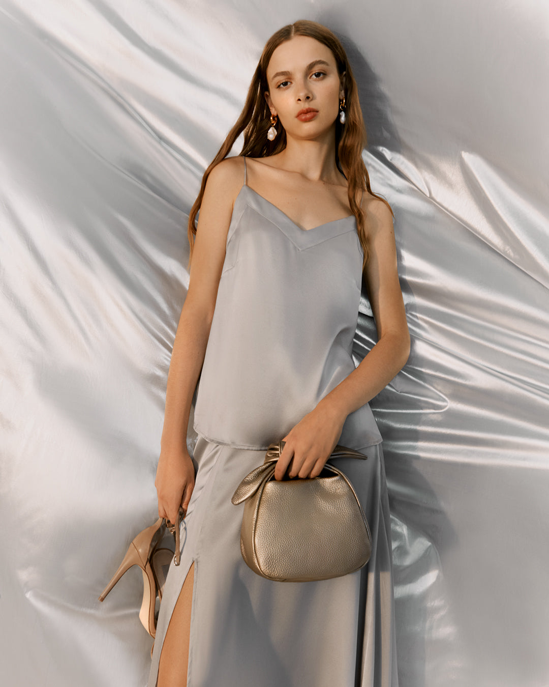 Washable Charmeuse Maxi Skirt