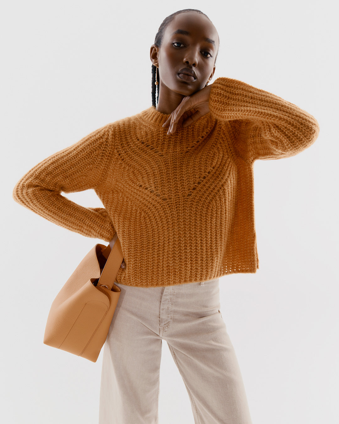 Alpaca Wool Crewneck Sweater