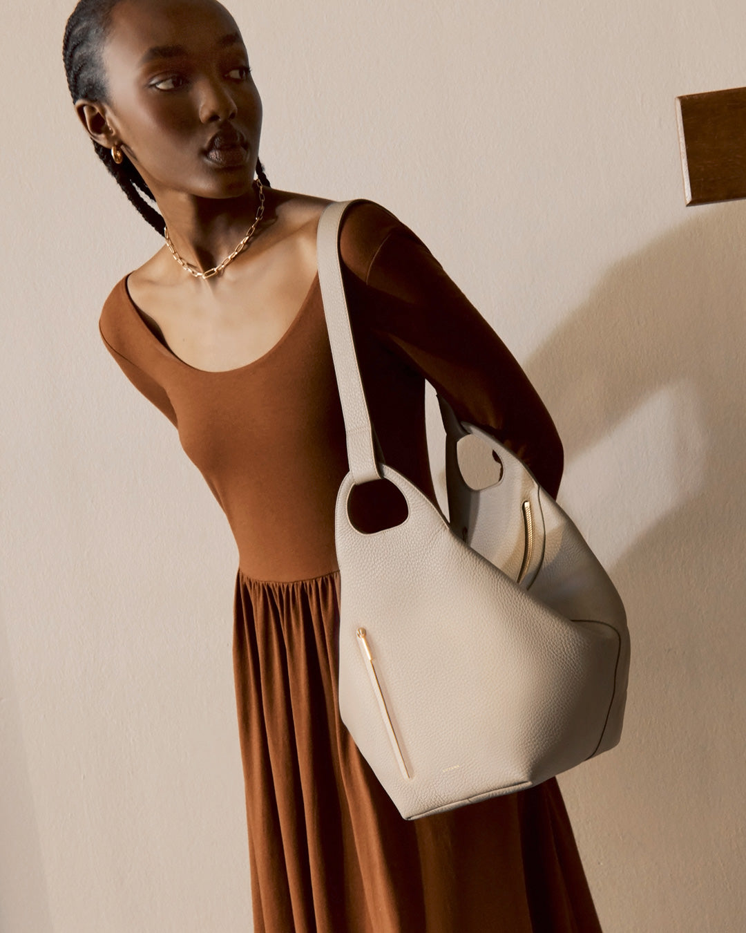 Long Sleeve Scoop Neck Dress