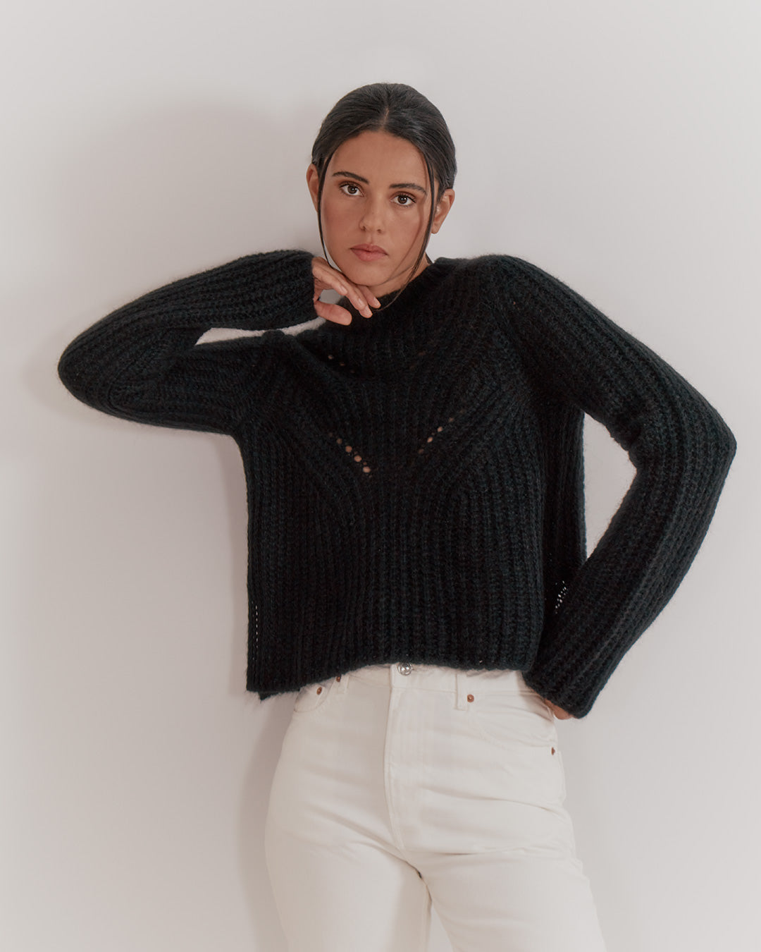Alpaca Wool Crewneck Sweater