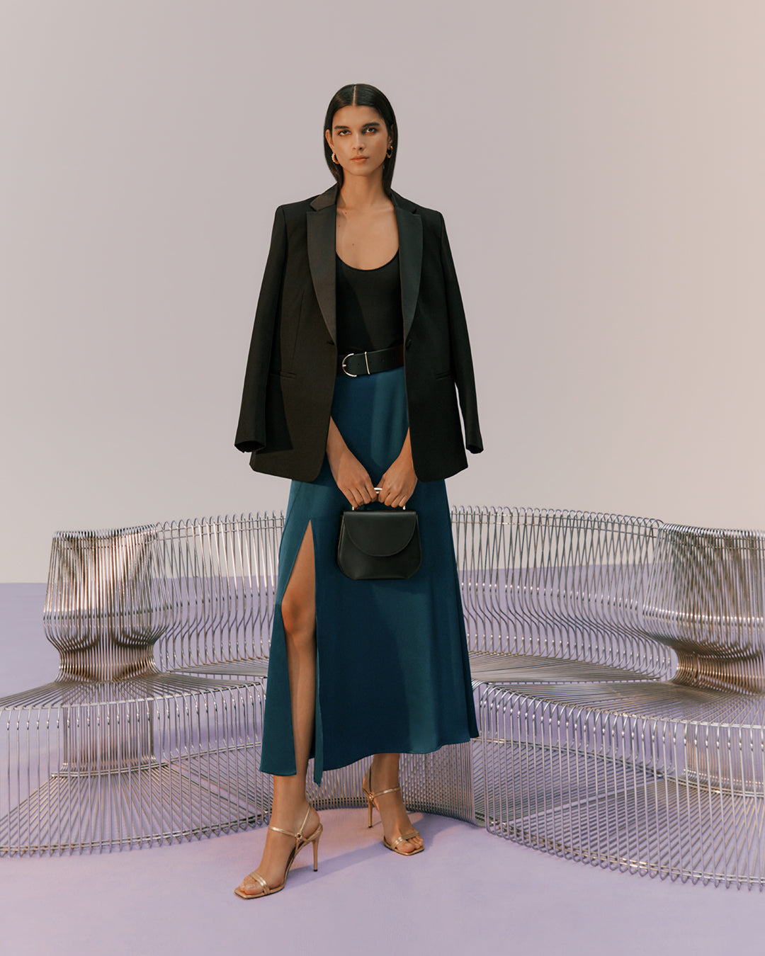 Washable Charmeuse Maxi Skirt