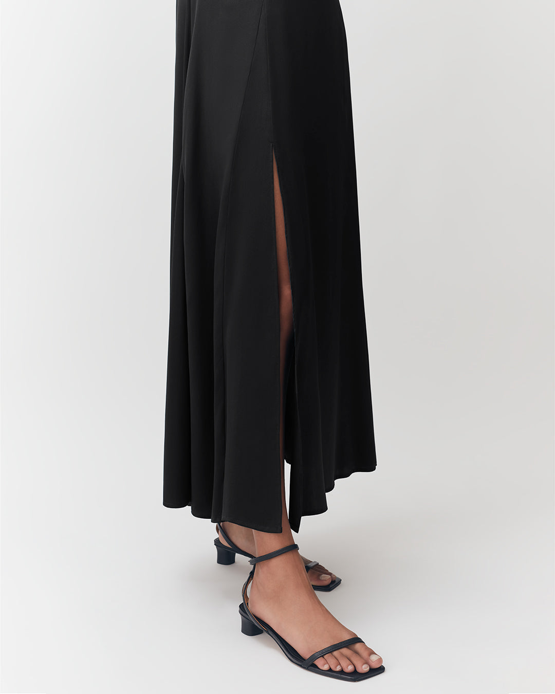 Washable Charmeuse Maxi Skirt
