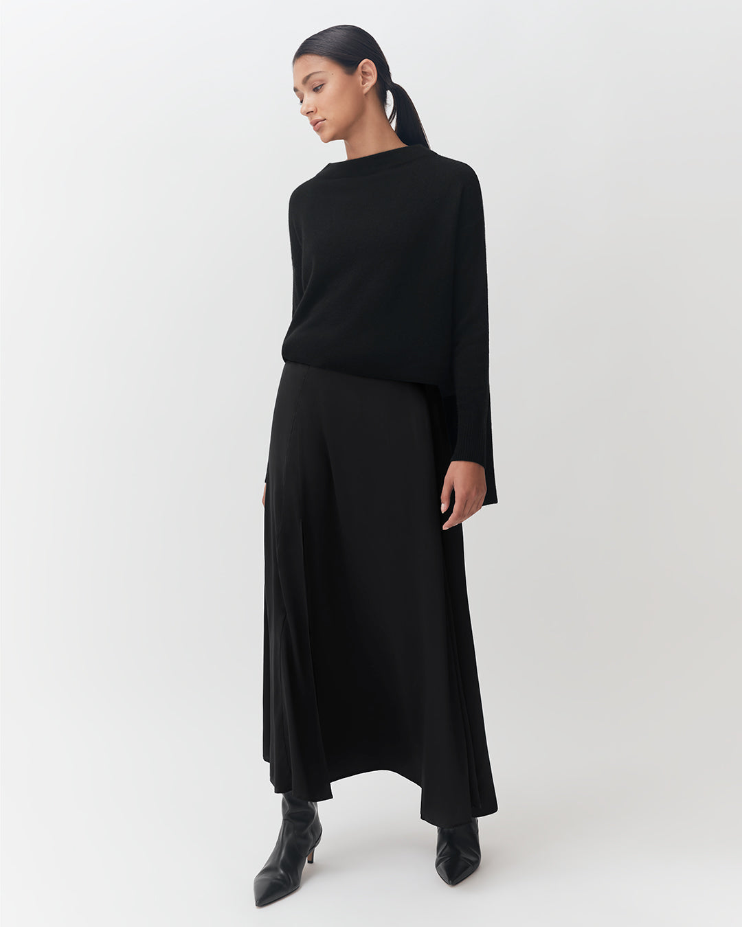 Washable Charmeuse Maxi Skirt