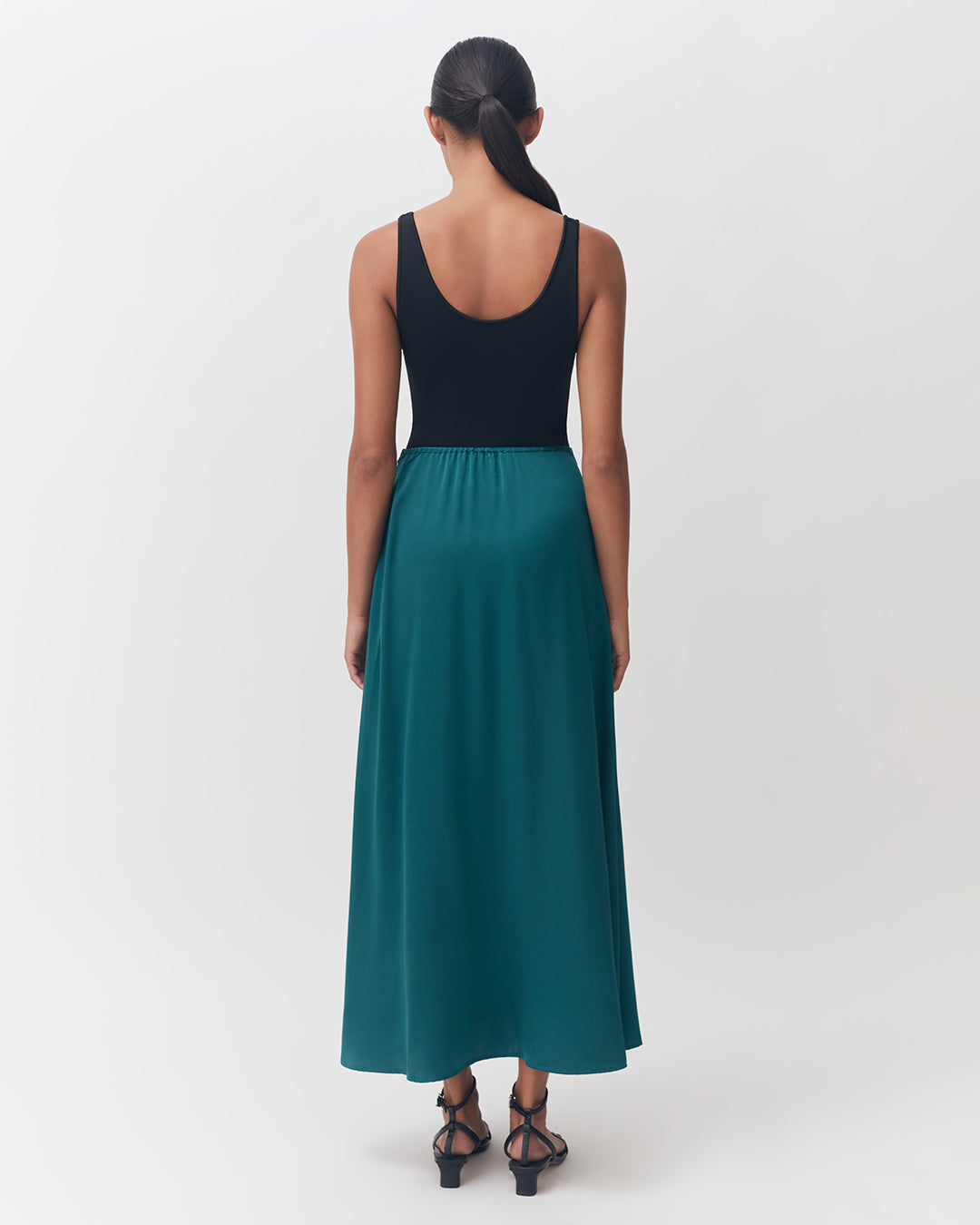 Washable Charmeuse Maxi Skirt