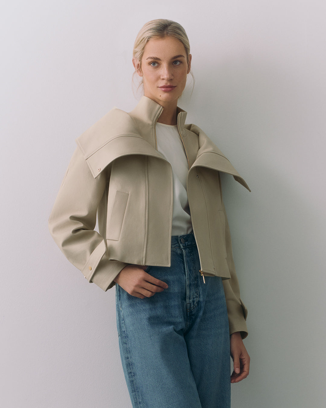 Overlay Collar Jacket