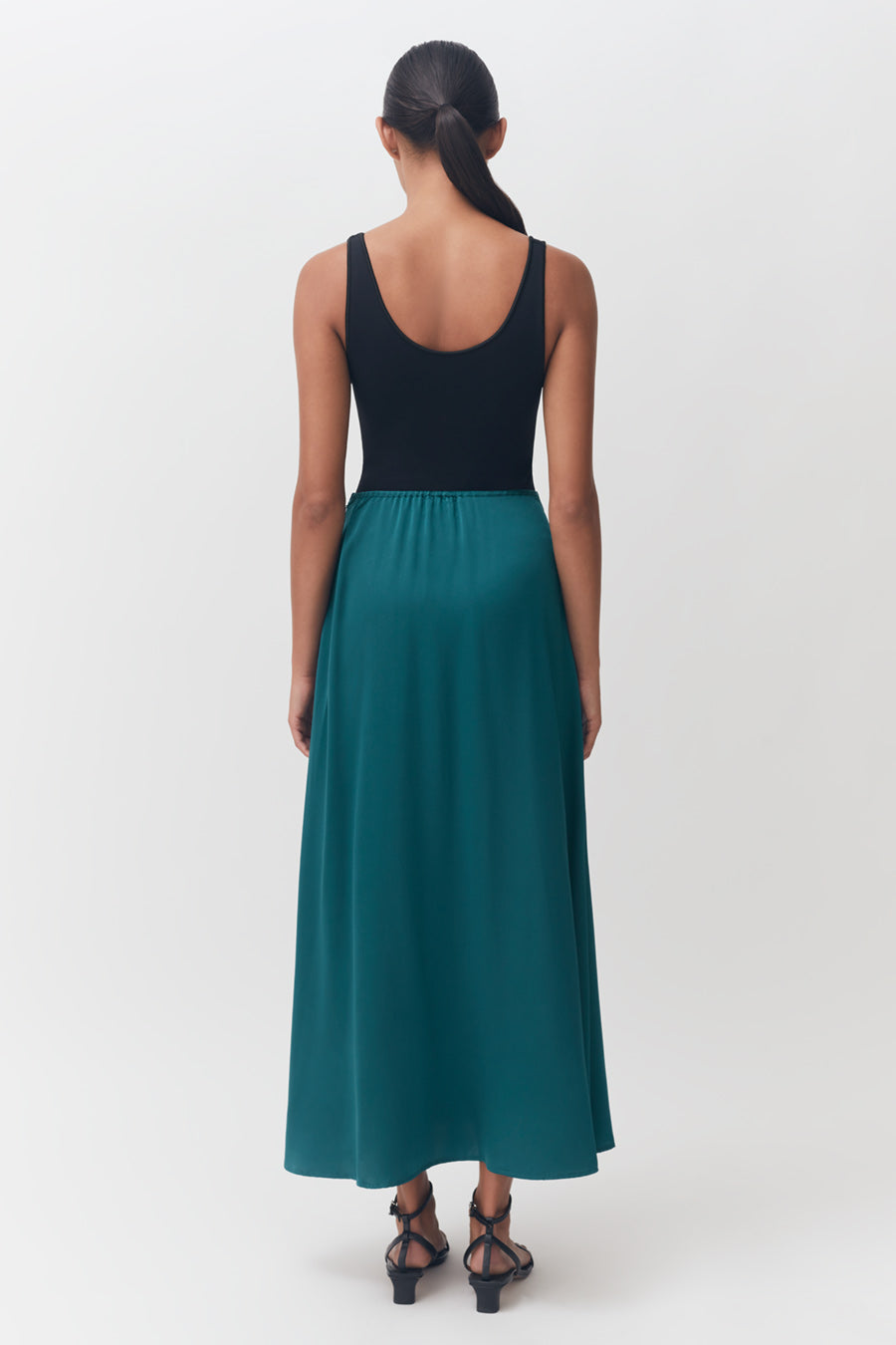 Washable Charmeuse Maxi Skirt