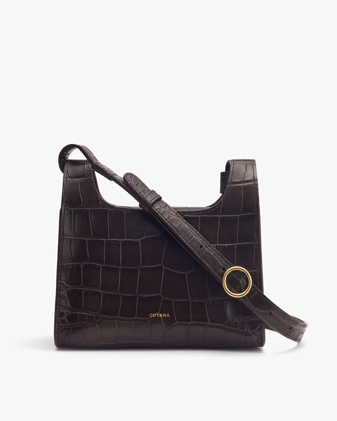 Mini Double Loop Bag (Croco)