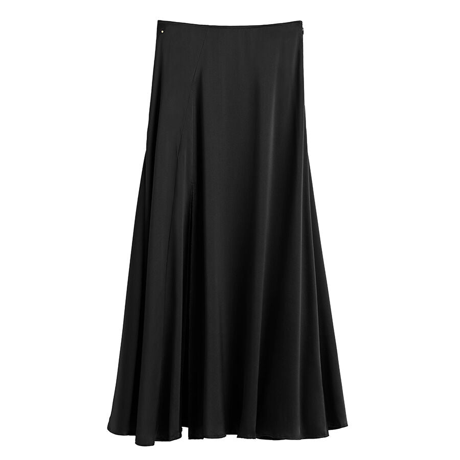 Washable Charmeuse Maxi Skirt