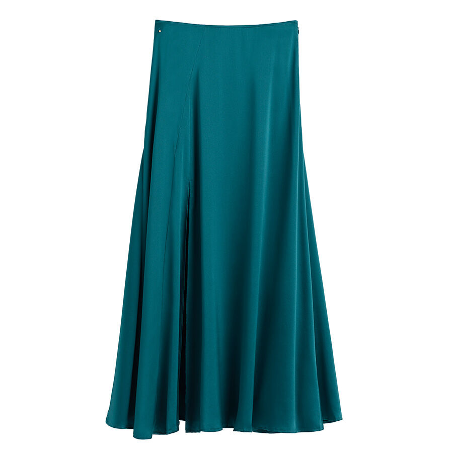 Washable Charmeuse Maxi Skirt