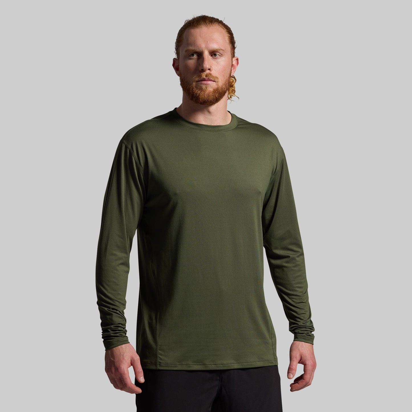 Athleisure Long Sleeve Crew (Tactical Green)