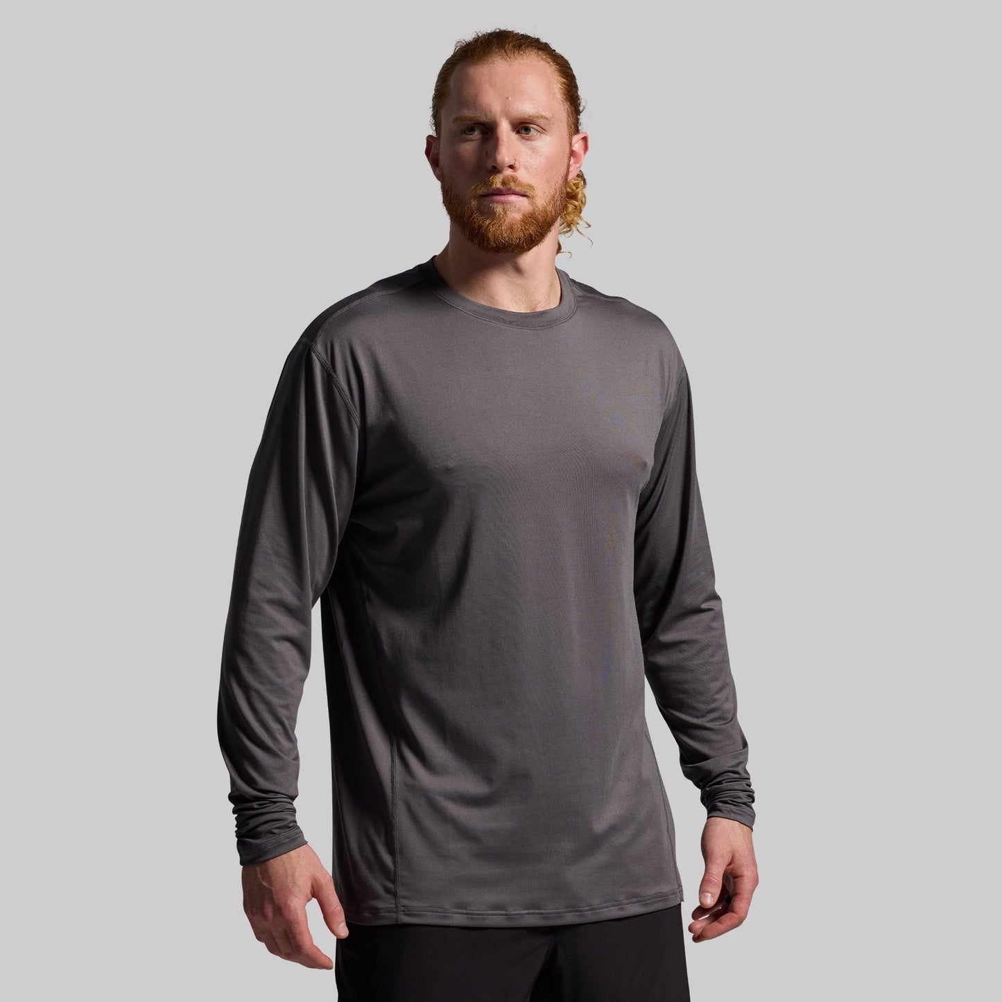 Athleisure Long Sleeve Crew (Gunmetal)