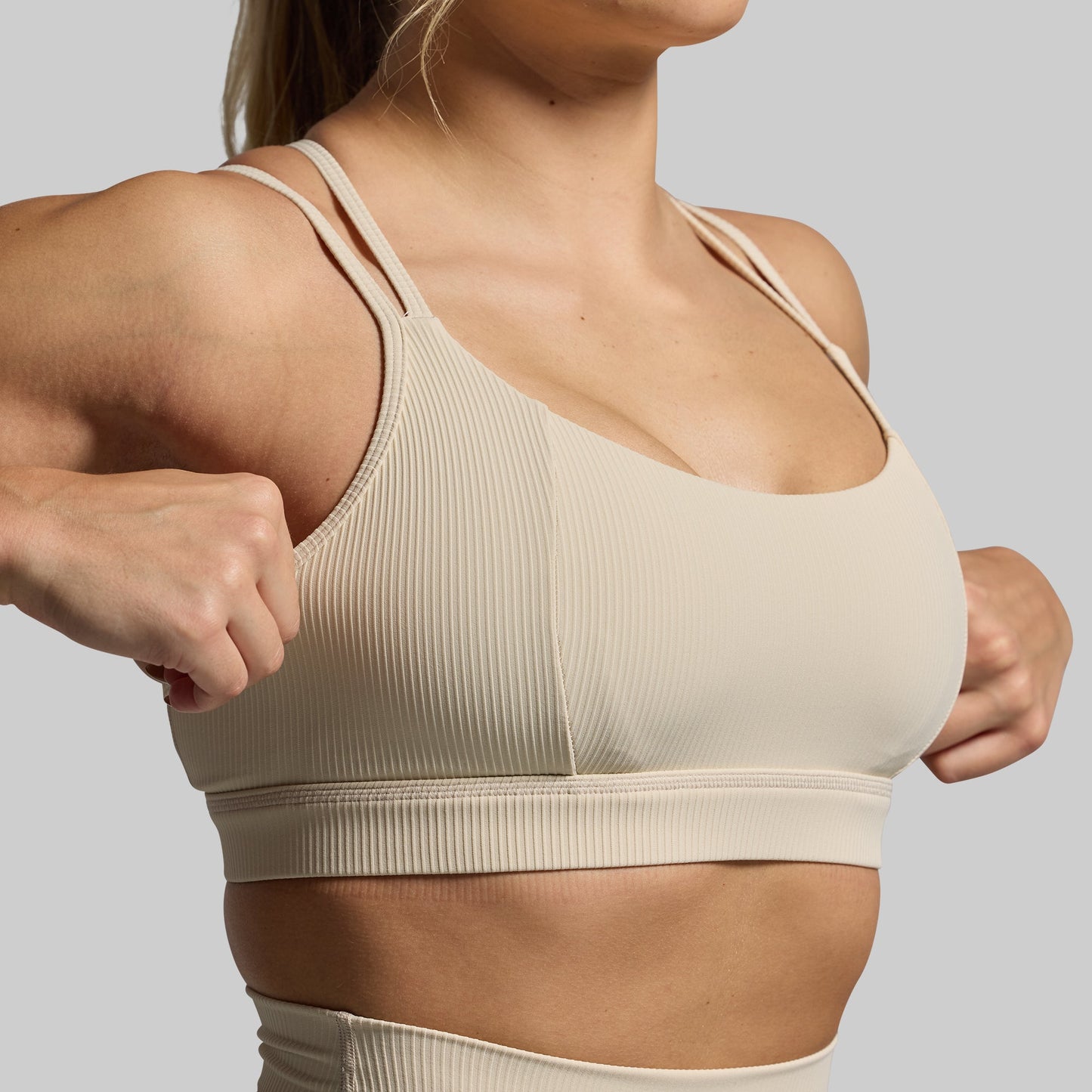 Lotus Sports Bra (Oatmeal)