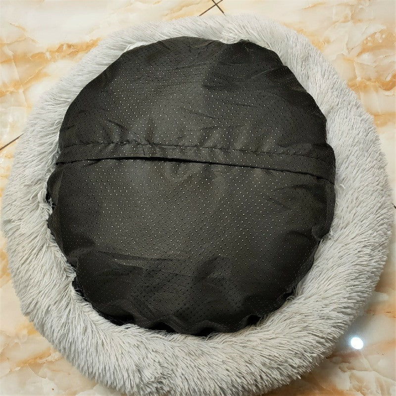 Plush Round Pet Bed