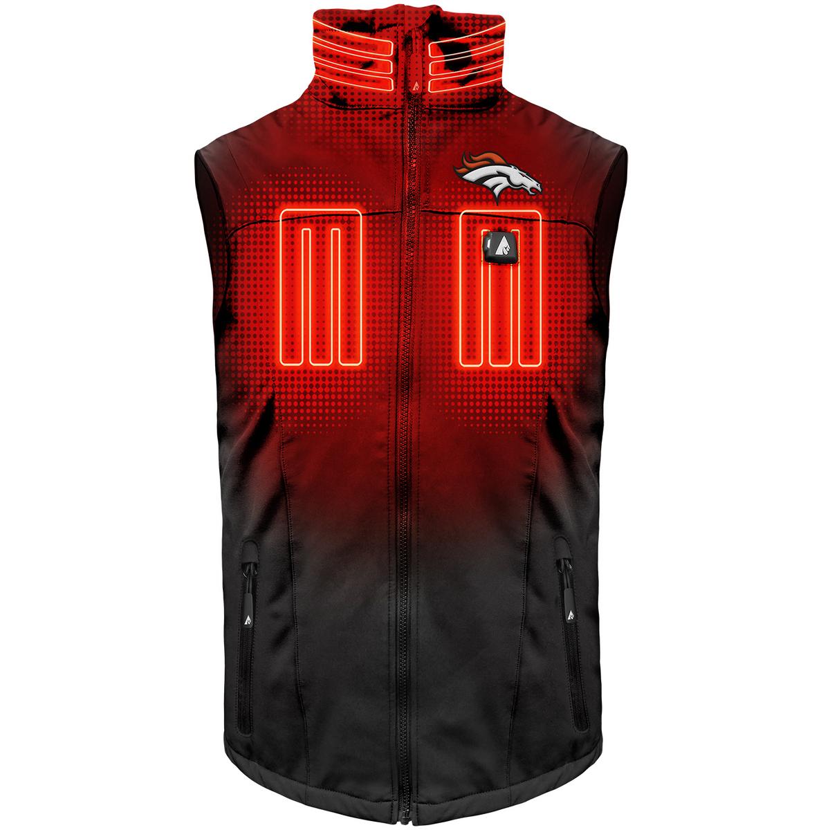 ActionHeat Denver Broncos 5V Men's Softshell Battery Heated Vest