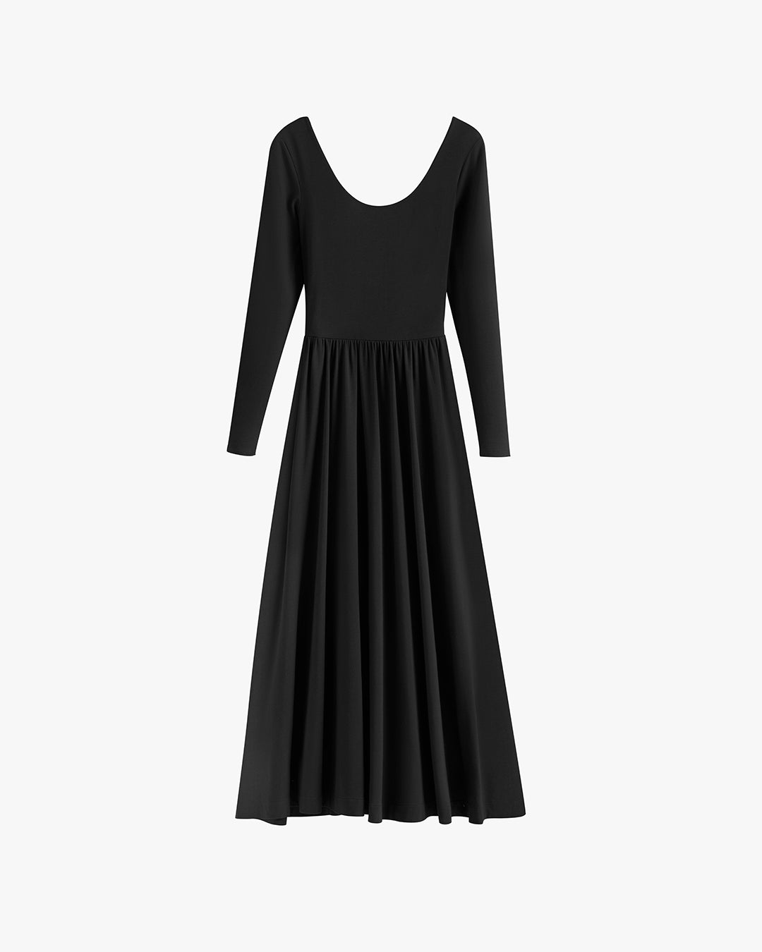 Long Sleeve Scoop Neck Dress