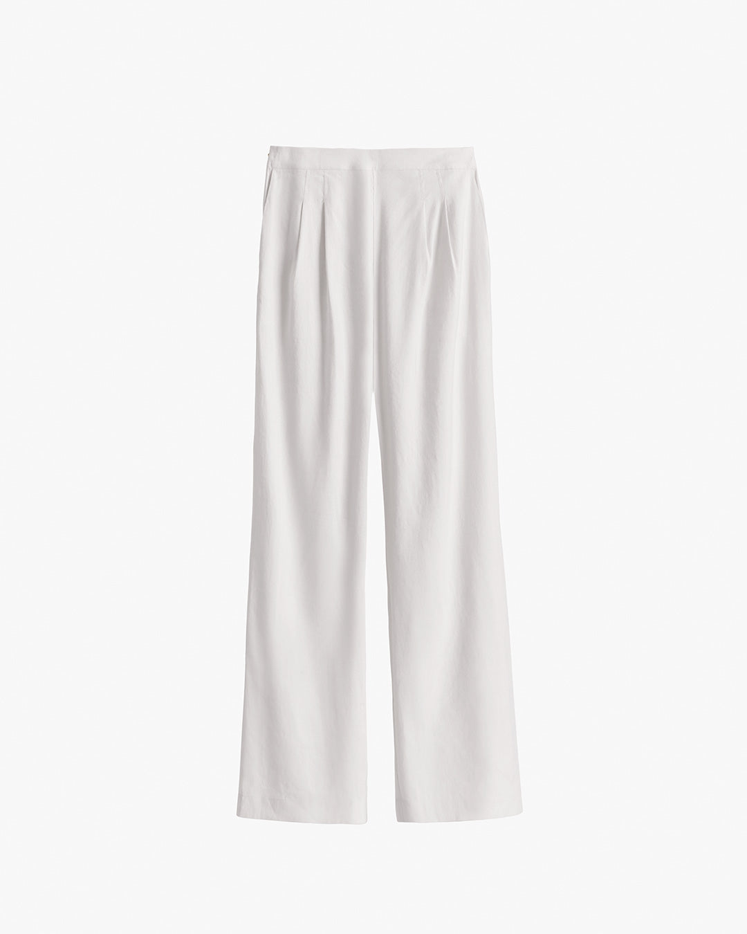 Linen Pleated Wide-Leg Pant