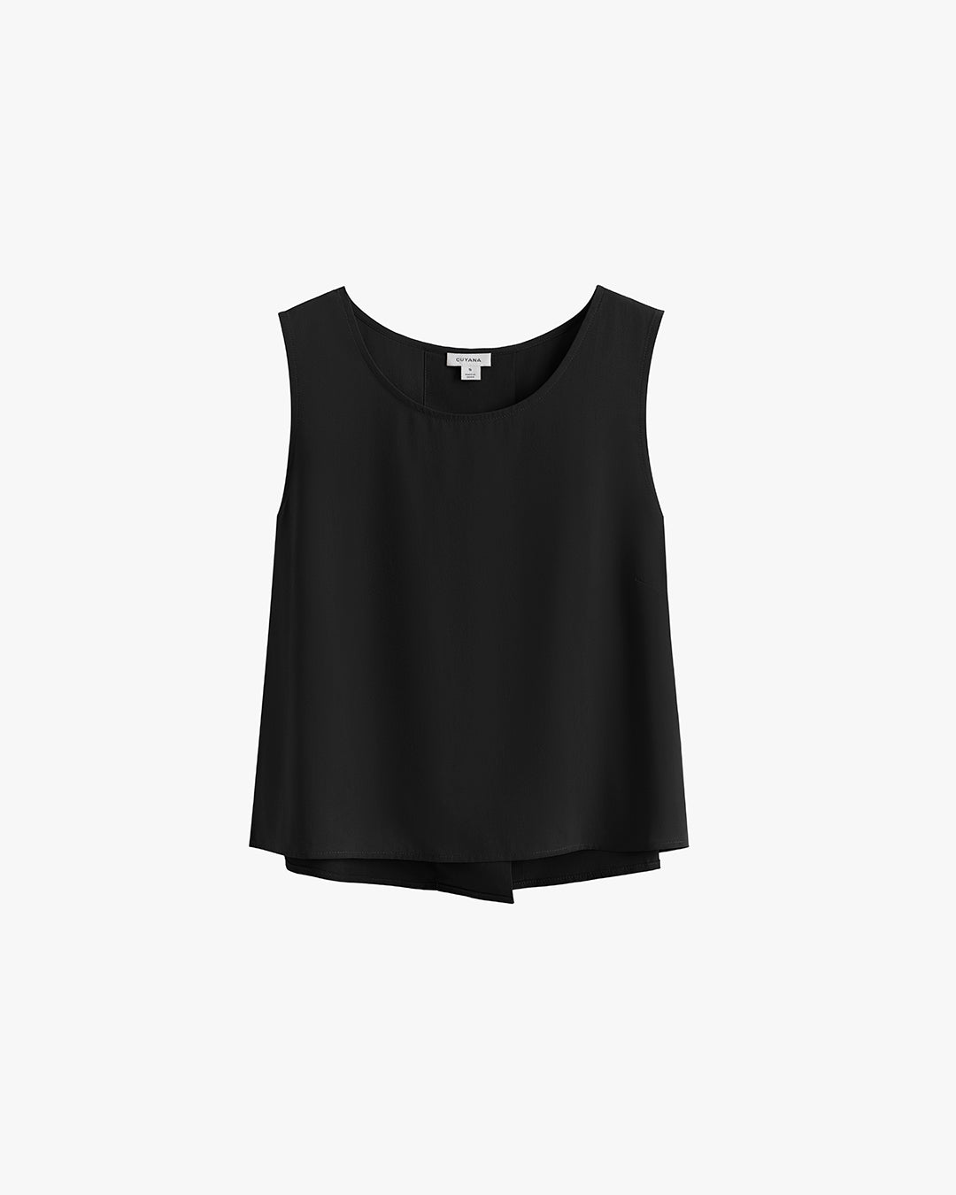 Washable Silk Cropped Overlay Tank