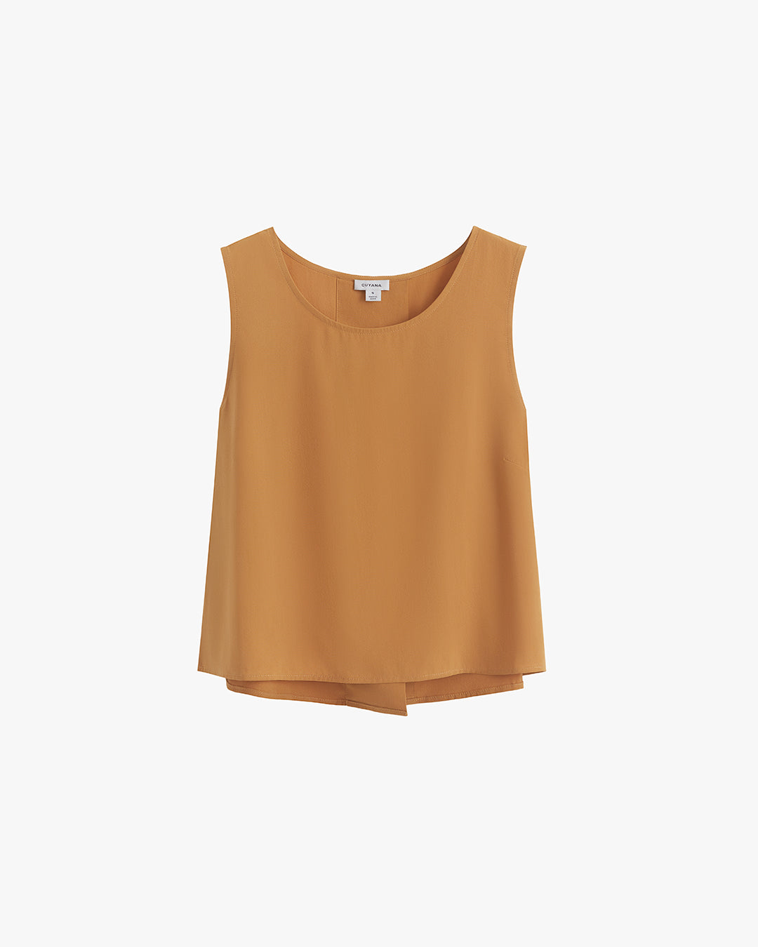 Washable Silk Cropped Overlay Tank