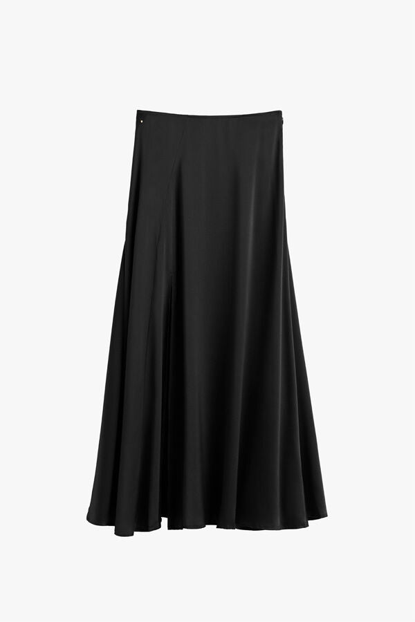 Washable Charmeuse Maxi Skirt