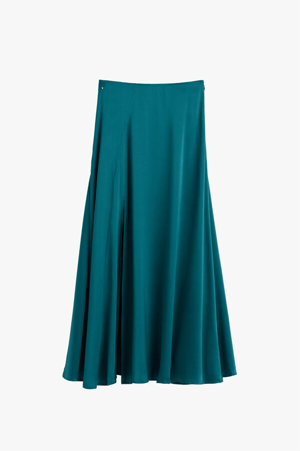 Washable Charmeuse Maxi Skirt
