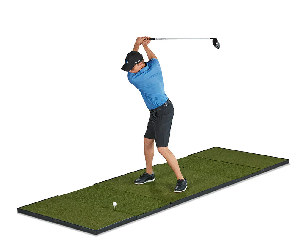 Fiberbuilt Player Preferred Series Studio Golf Mat - Double Hitting - 12'X4'