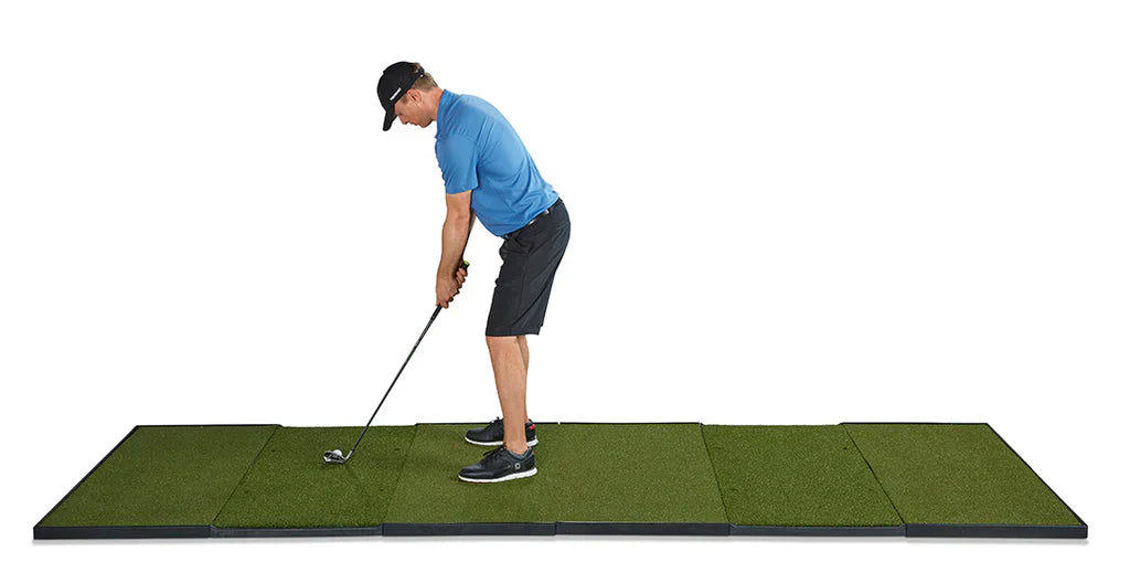 Fiberbuilt Player Preferred Series Studio Golf Mat - Double Hitting - 12'X4'