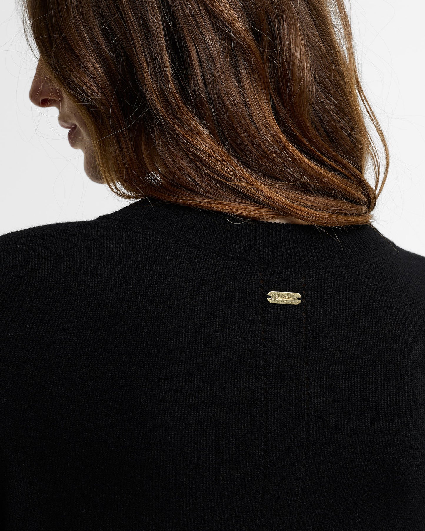 Black Penny Crew Neck Knit Jumper
