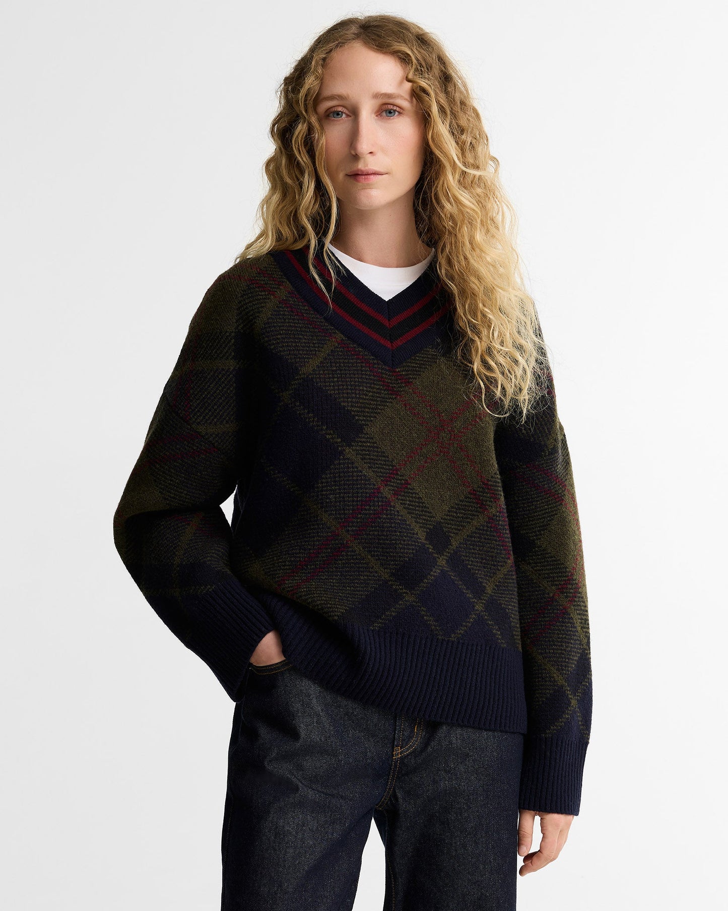 Shadow Classic Tartan Shae Knitted Jumper