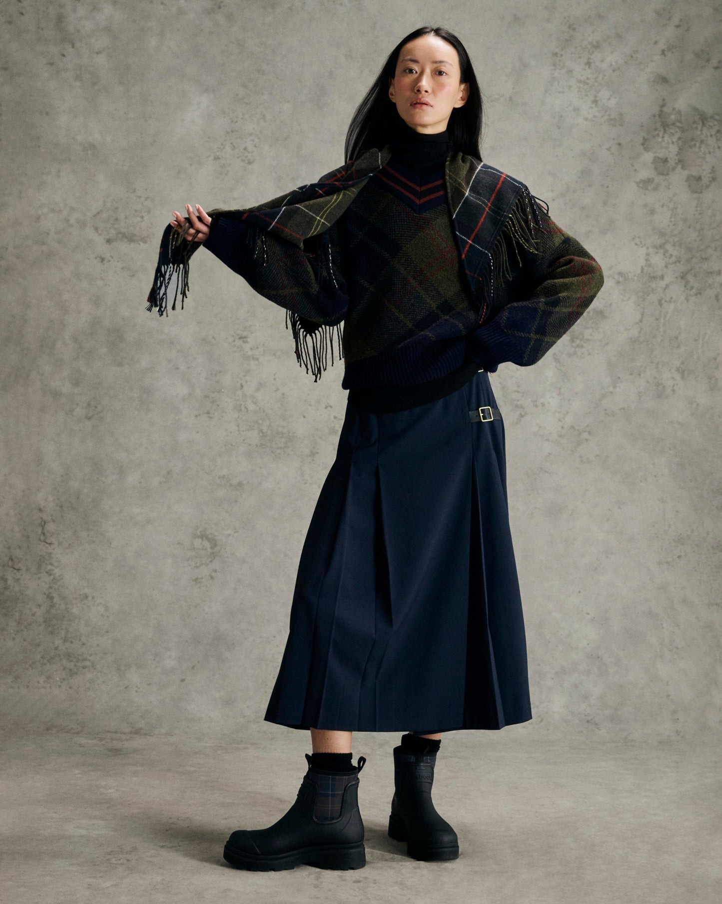 Shadow Classic Tartan Shae Knitted Jumper