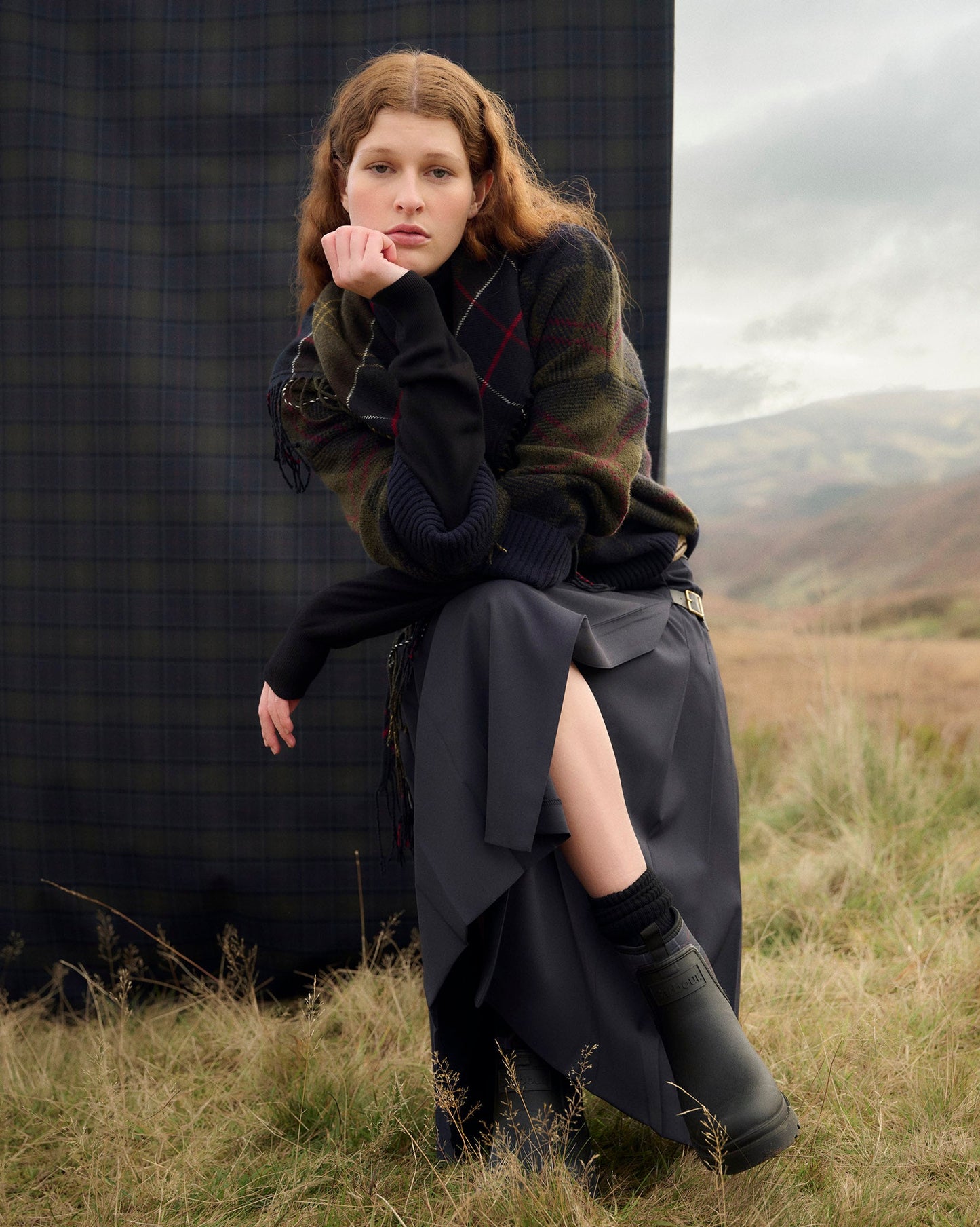 Shadow Classic Tartan Shae Knitted Jumper