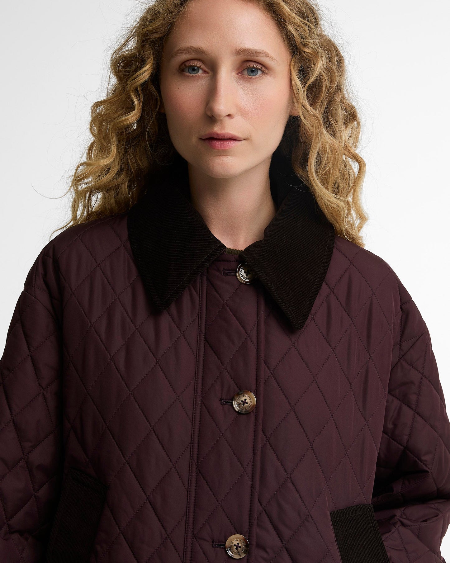 Fig Shadow Moira Quilted Jacket