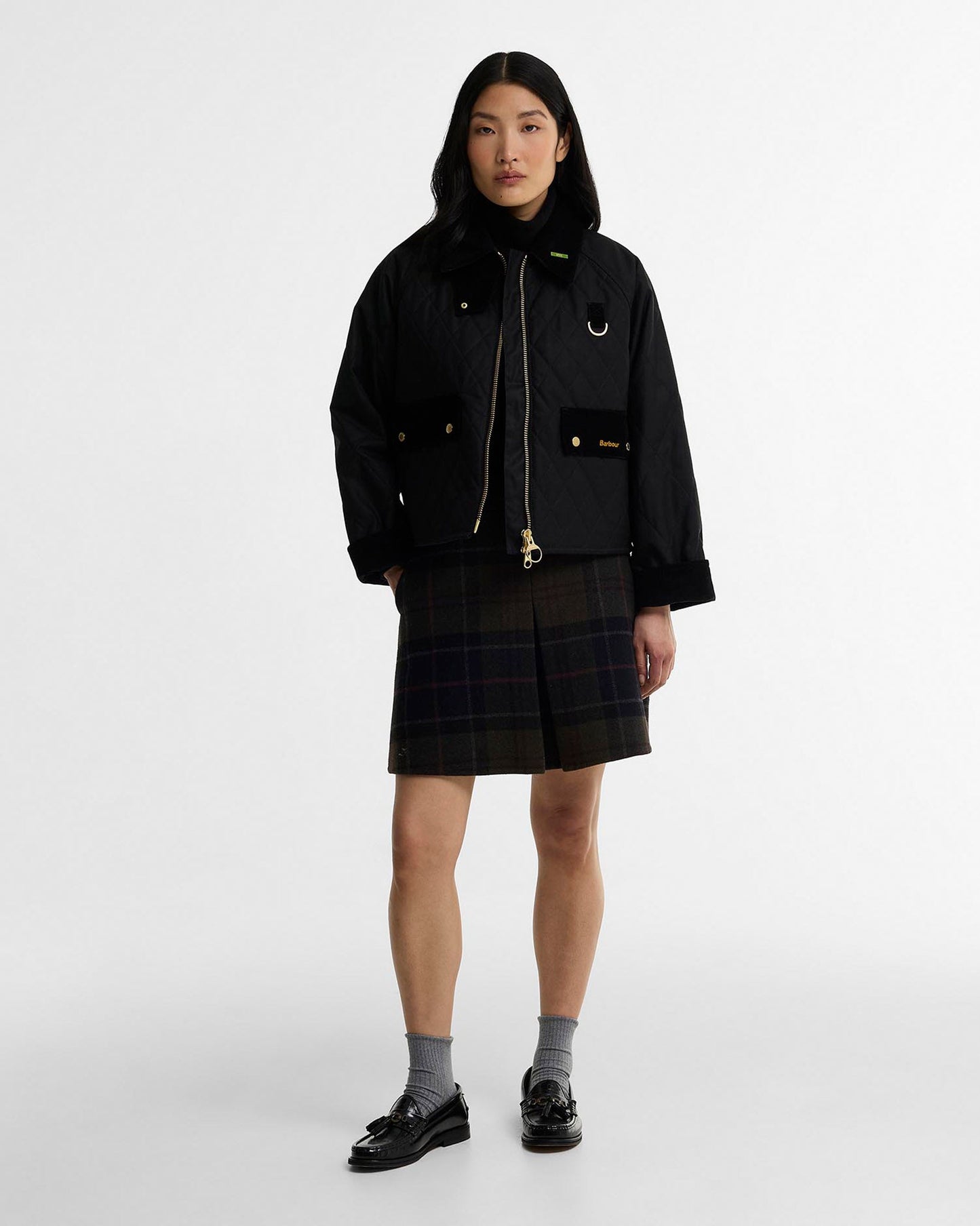 Classic Black Icons Spey Waxed Quilted Jacket