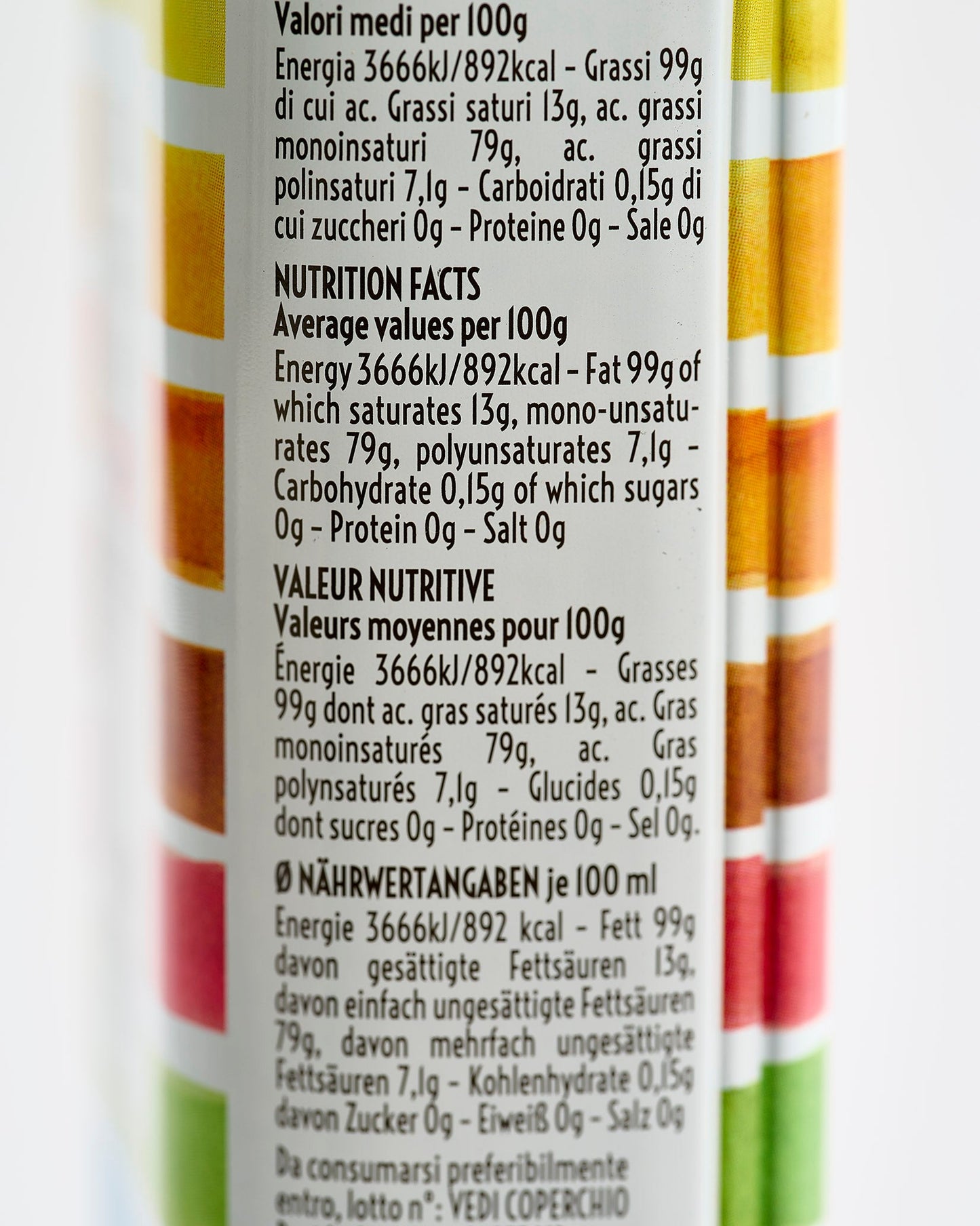 Muraglia Medium Fruity Extra Virgin Olive Oil Rainbow Tin