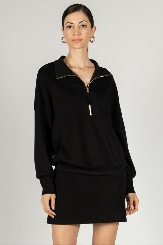 Melody Modal Zip Up Pullover