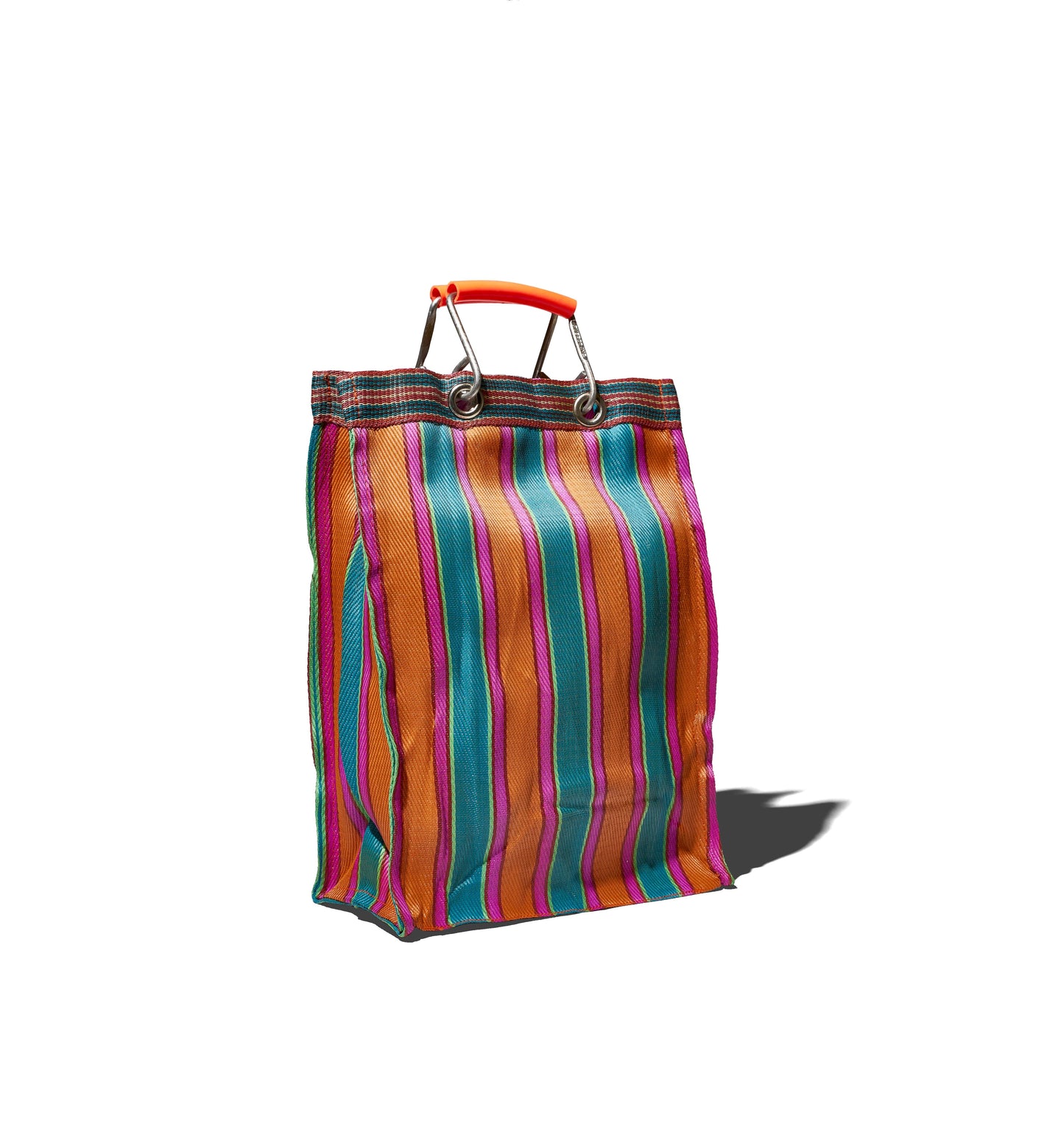 RECYCLED PLASTIC STRIPE BAG RECT-D15/F