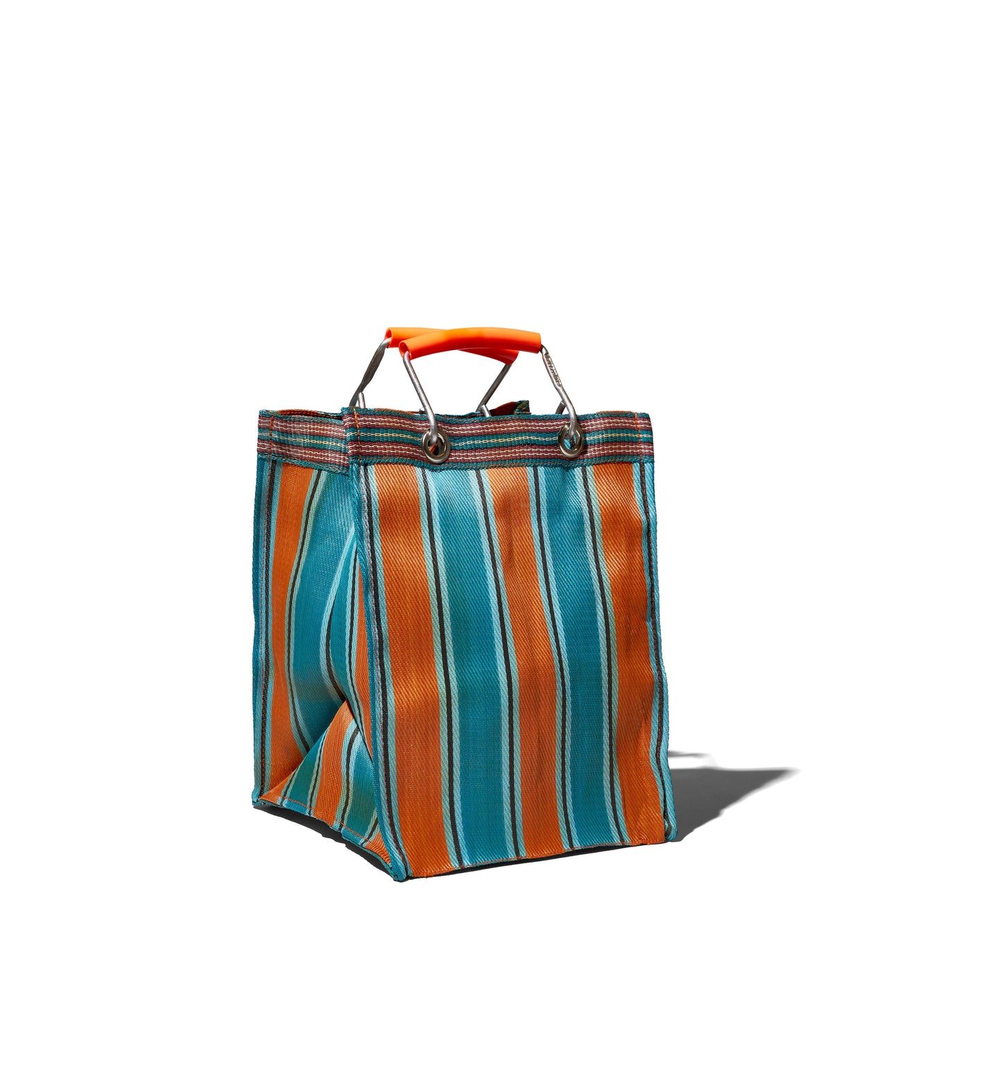 RECYCLED PLASTIC STRIPE BAG RECT-D26/C