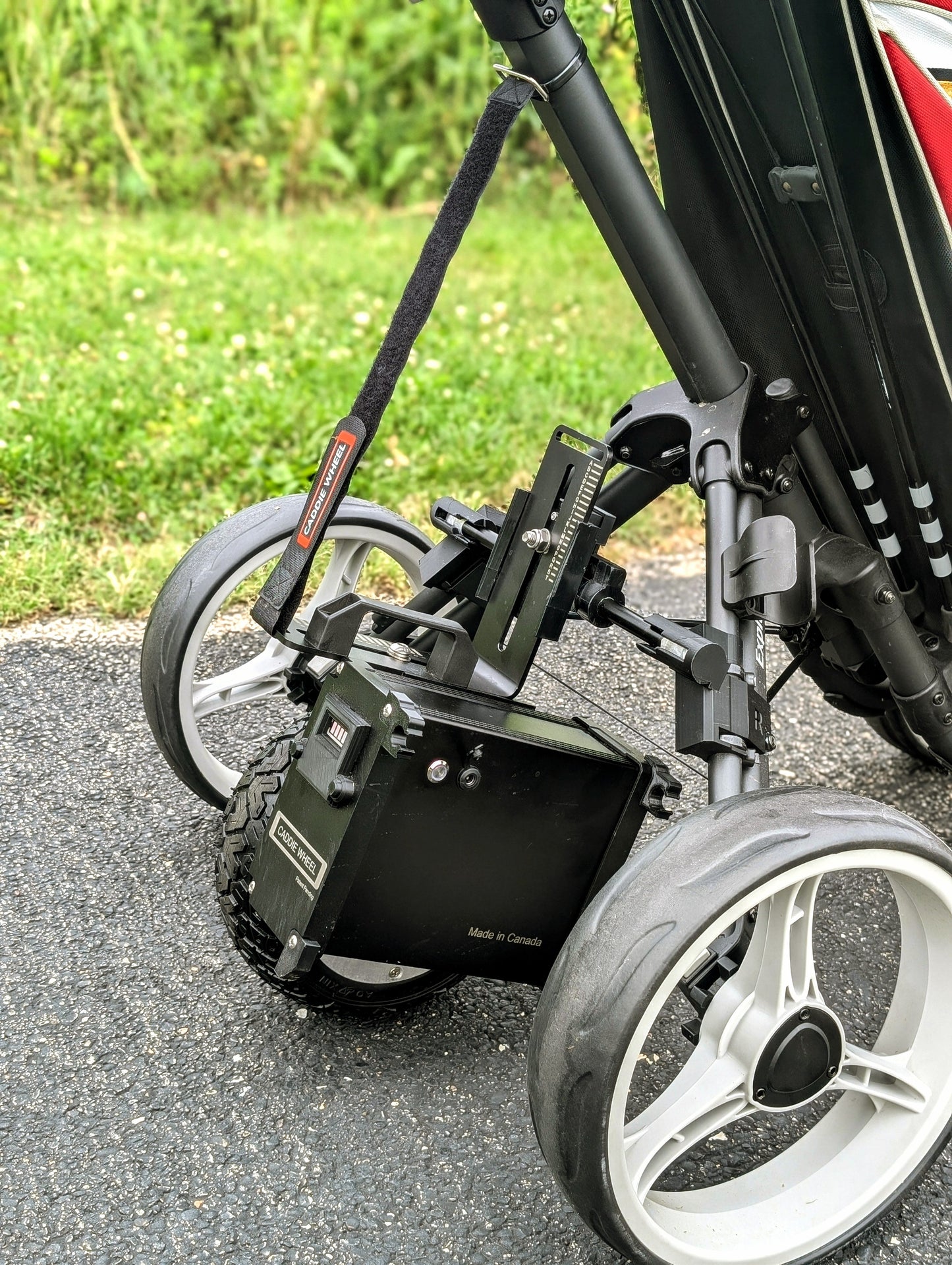 Caddie Wheel + Bag Boy Nitron Auto-Open Push Cart Bundle