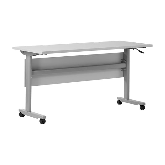 Palmer Commercial Grade Heavy-Duty Nesting Flip Training Table with T-Legs, Modesty Panel, Tabletop, and Frame