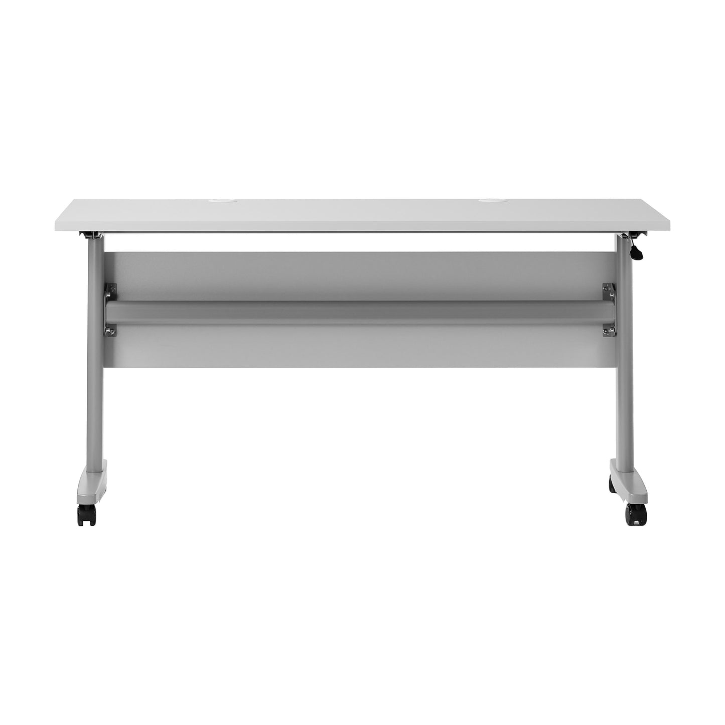 Palmer Commercial Grade Heavy-Duty Nesting Flip Training Table with T-Legs, Modesty Panel, Tabletop, and Frame
