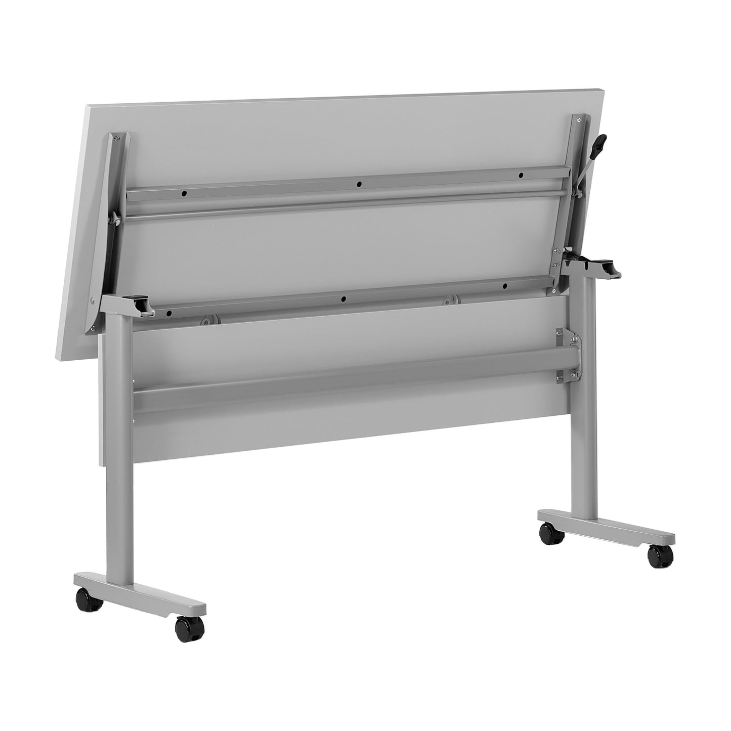 Palmer Commercial Grade Heavy-Duty Nesting Flip Training Table with T-Legs, Modesty Panel, Tabletop, and Frame