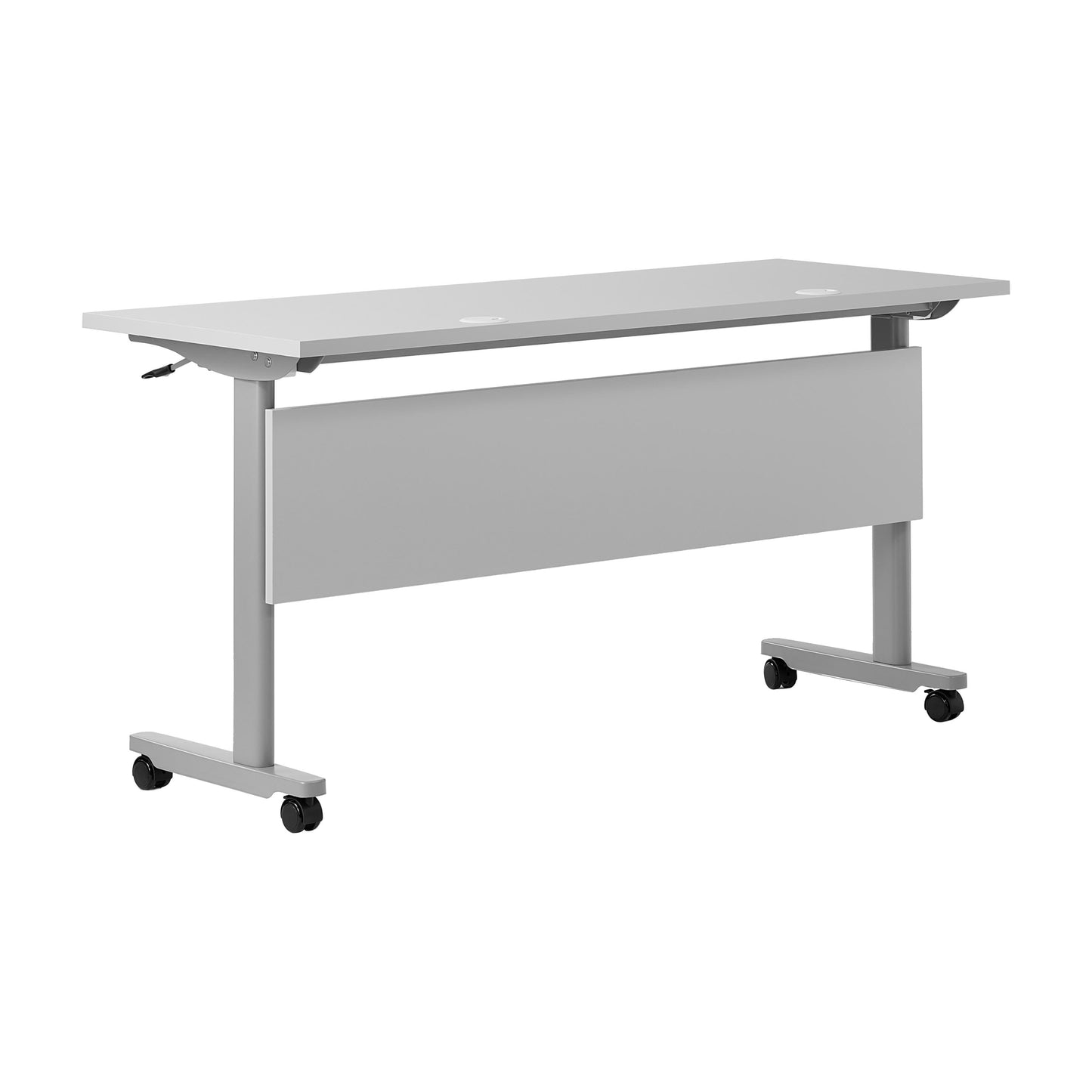 Palmer Commercial Grade Heavy-Duty Nesting Flip Training Table with T-Legs, Modesty Panel, Tabletop, and Frame