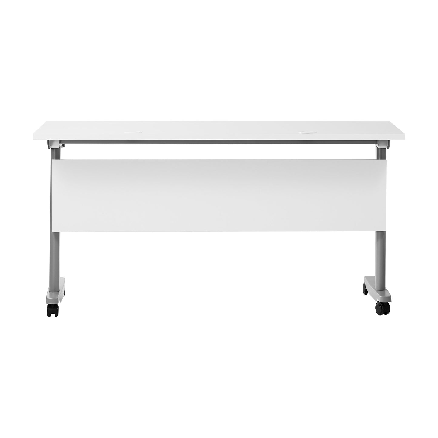 Palmer Commercial Grade Heavy-Duty Nesting Flip Training Table with T-Legs, Modesty Panel, Tabletop, and Frame