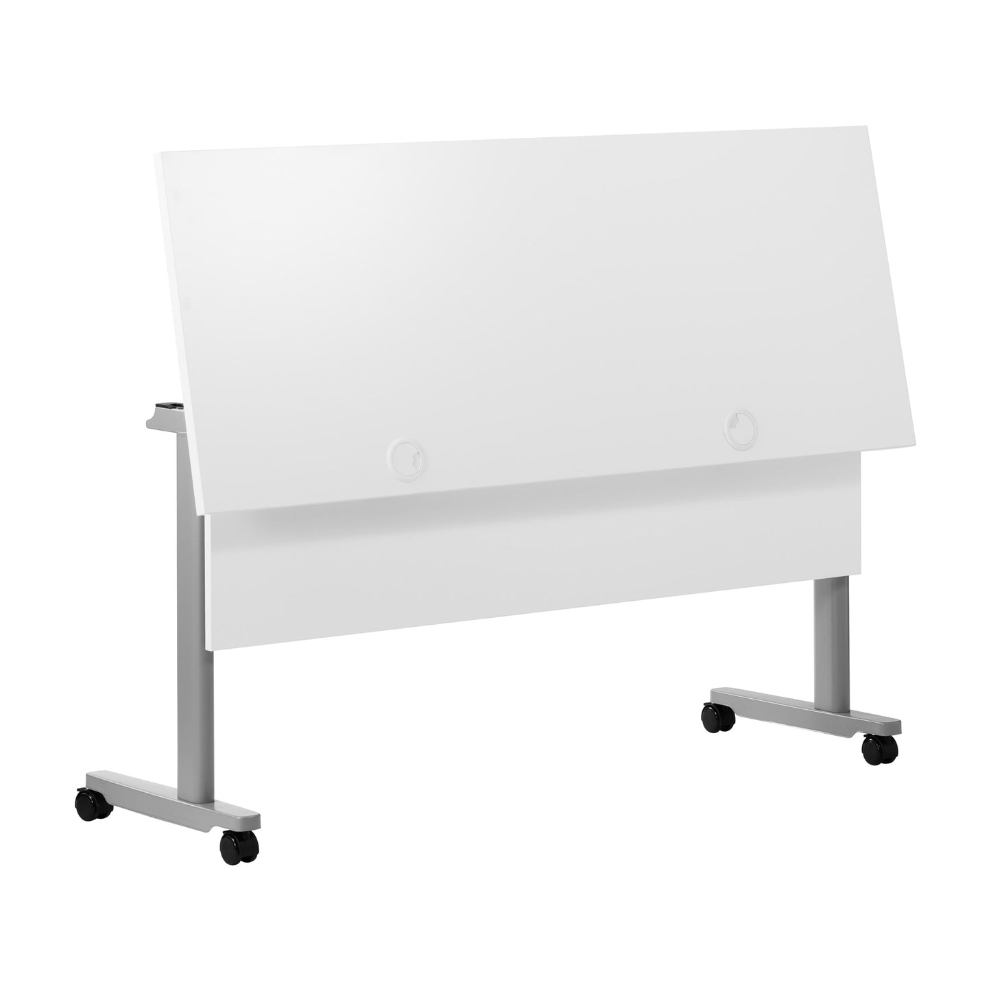 Palmer Commercial Grade Heavy-Duty Nesting Flip Training Table with T-Legs, Modesty Panel, Tabletop, and Frame
