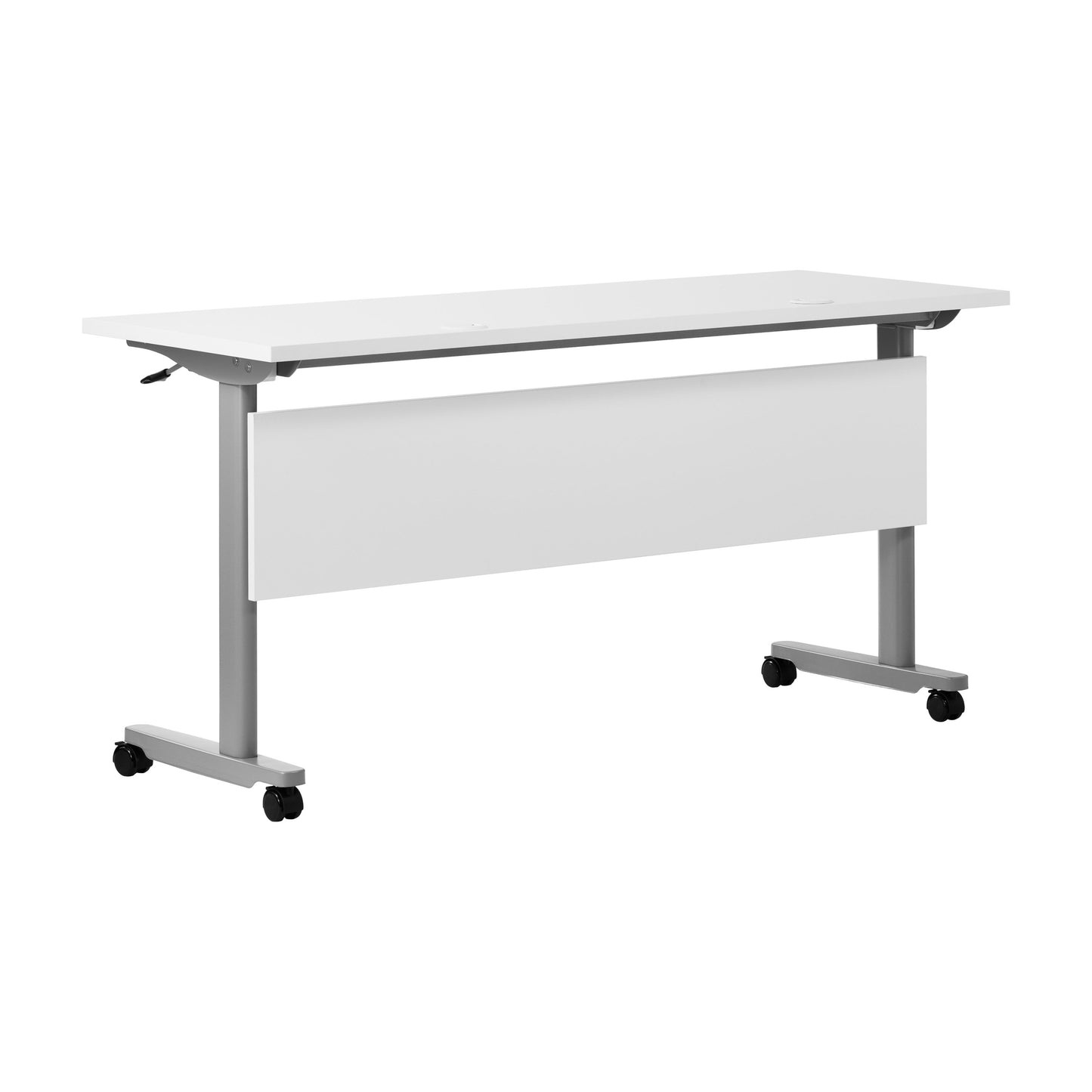 Palmer Commercial Grade Heavy-Duty Nesting Flip Training Table with T-Legs, Modesty Panel, Tabletop, and Frame