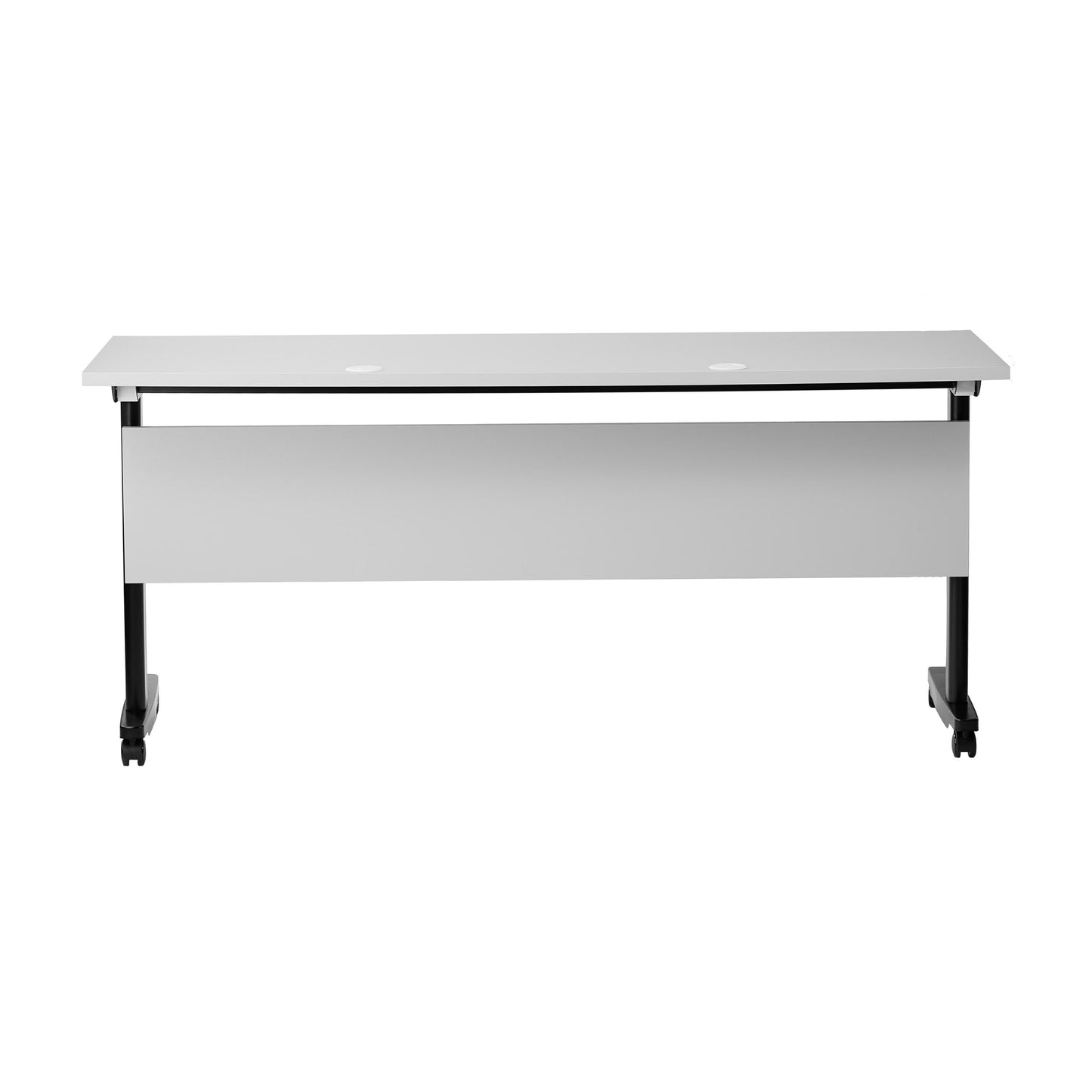 Palmer Commercial Grade Heavy-Duty Nesting Flip Training Table with T-Legs, Modesty Panel, Tabletop, and Frame