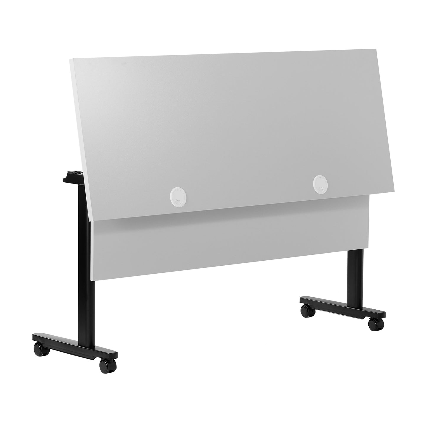 Palmer Commercial Grade Heavy-Duty Nesting Flip Training Table with T-Legs, Modesty Panel, Tabletop, and Frame